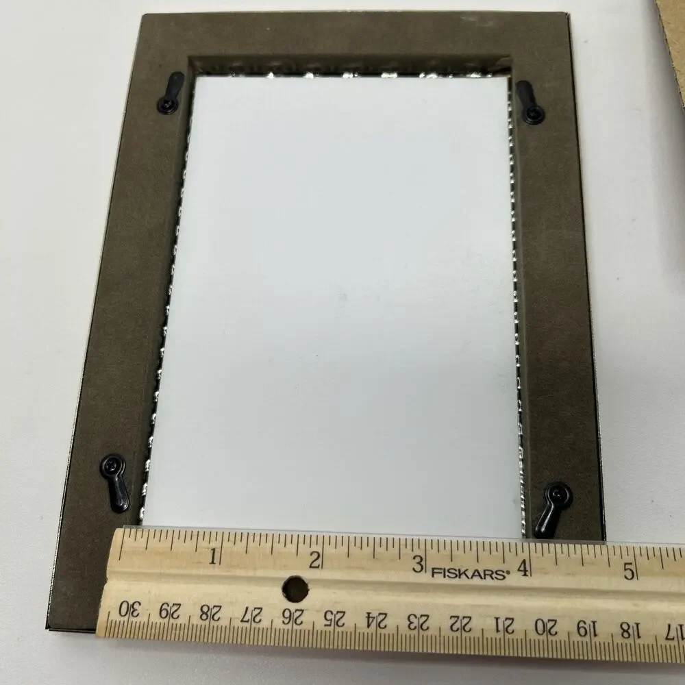 Silvertone Woven Picture Frame Max Studio 4x6